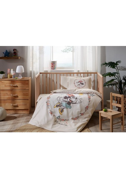 Minnie Mouse Sunshine Disney Lisanslı Bebek Nevresim Takımı