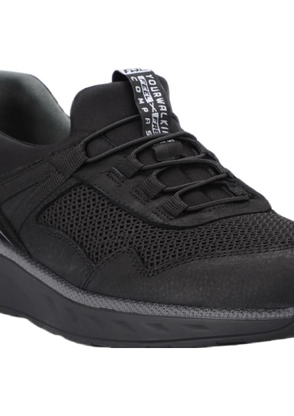 Cedrıc 46002 Erkek Comfort Ayakkabı - Siyah Nubuk