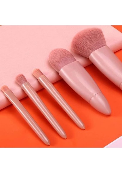Kolay Alınan Seyahat Makyaj Fırça Seti, 5 Adet Mini Komple Fonksiyonlu Kozmetik Fırça Seti (Aynalı 5 Adet) modelleri