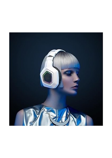 Kablosuz Oyun Kulaklığı, Switch Dizüstü Mac Için Pc Oyun Kulaklığı (Whıte) fırsatları