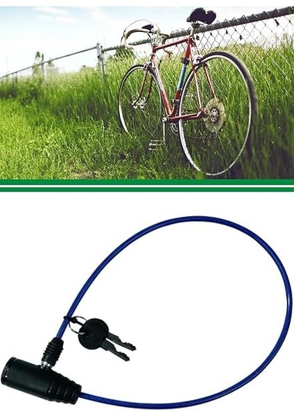 Bisiklet Motor Kask Kilidi 65 cm 1 Adet Çelik Halatlı Dayanıklı Kilit 1410 modelleri
