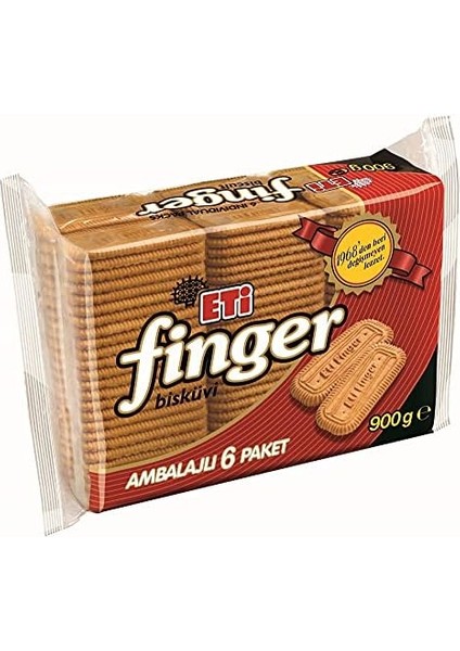 Eti Finger Bisküvi 6 x 150 G
