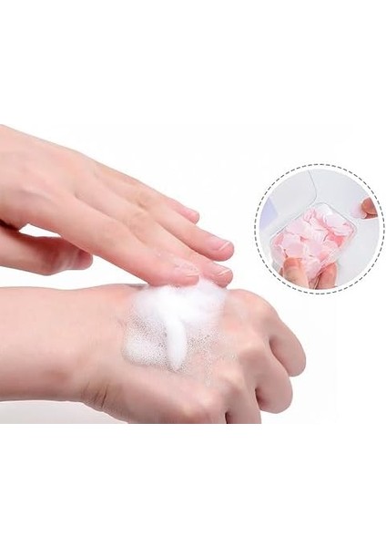 Promosyonca Suda Çözünen Taşınabilir El Sabunu, 2 Adet, Pratik Seyahat Sabunu (2, Mavi)