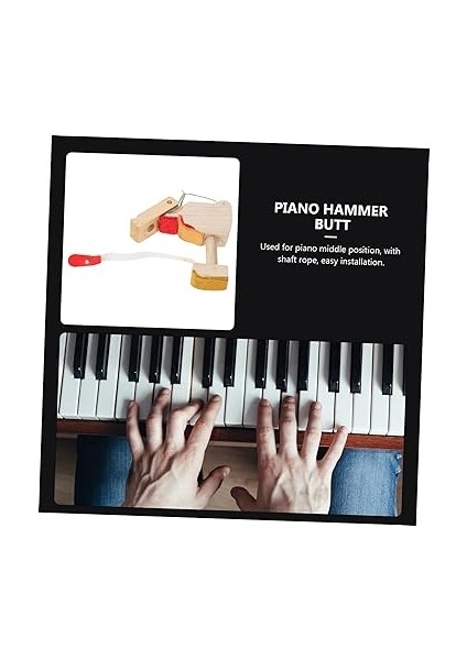 6 Adet Eylem Aksesuarları Piyano Klavyesi Klavye Klavyesi Piyano Çekiç Yedek Kırbaç Flanşı Piyano Yedek Dik Piyano Çekiç Piyano Çekiç Popo Keytar Ahşap Dikey indirimleri