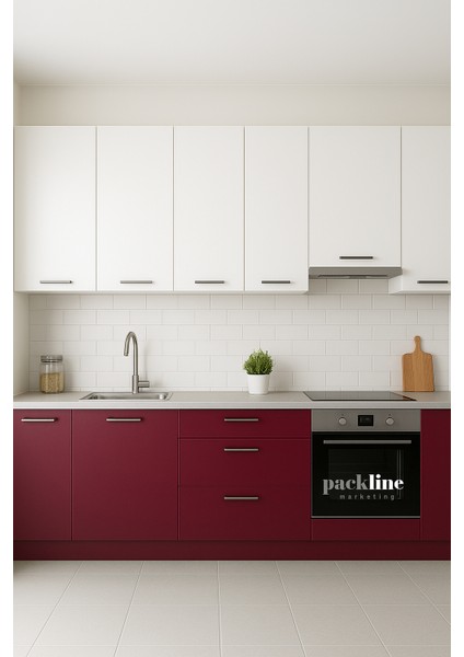 Mutfak Tezgah Dolap Mobilya ve Kaplama Folyosu Mat Bordo 61CMX3M fiyatları