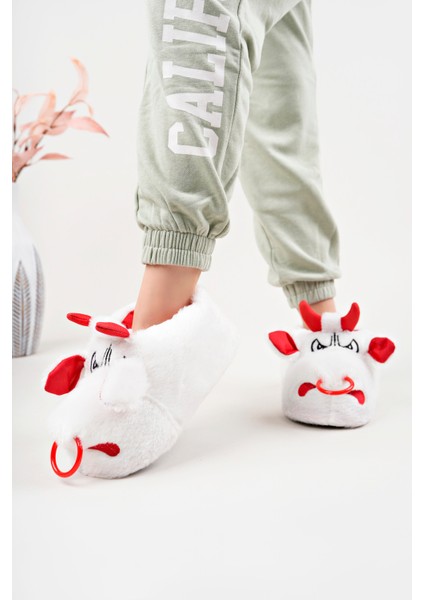 Yumuşak Taban Sevimli Hayvan Panduf Beyaz fiyatları