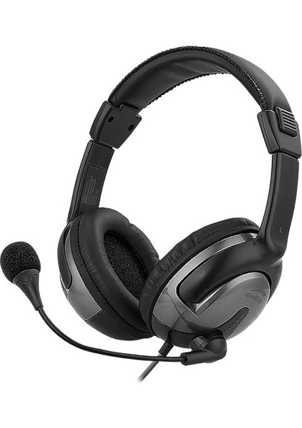 Sento USB Headset – Stereo Pc Kulaklık, Entegre Kablolu Uzaktan Kumanda, USB Bağlantısı, Siyah