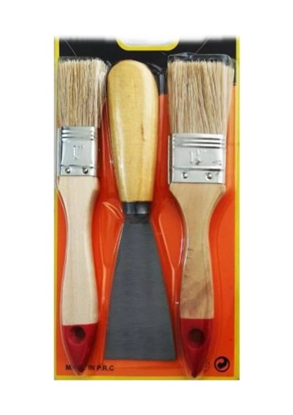 Boya Kestirme Fırça- Spatula Seti 3lü (5324)