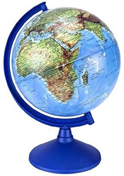 30 cm Fiziki Küre Yeryüzü Ülkeleri ve Şehirleri Gösteren Mavi Renkli fiyatları