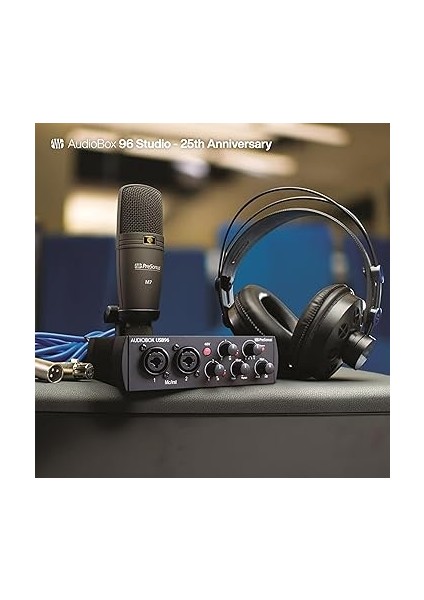 Audiobox 96 Studio, Ses Kartı, Kulaklık ve Mikrofondan Oluşan Başlangıç Paketi, 25. Yıl Özel Sürüm, Usb, M7 Mikrofon, Hd7 Kulaklık fiyatları