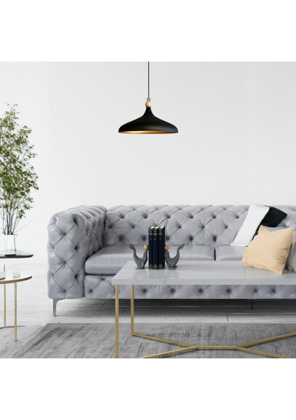 Champion Siyah Küçük Şeffaf Boncuk Tekli Avize Sarkıt Salon Mutfak Cafe Butik Aydınlatma Avizeler indirimleri