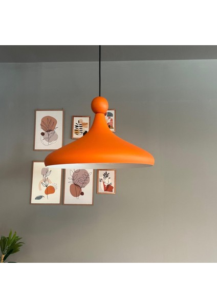 Champion Turuncu Boncuk Başlık Tekli Avize Sarkıt Salon Mutfak Butik Lamba Aydınlatma Avizeler modelleri