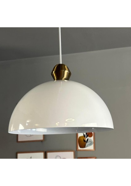 Yimpi Avize Tekli Eskitme Boncuk Başlık Sarkıt Salon Kuaför Cafe Dekoratif Aydınlatma Pastane