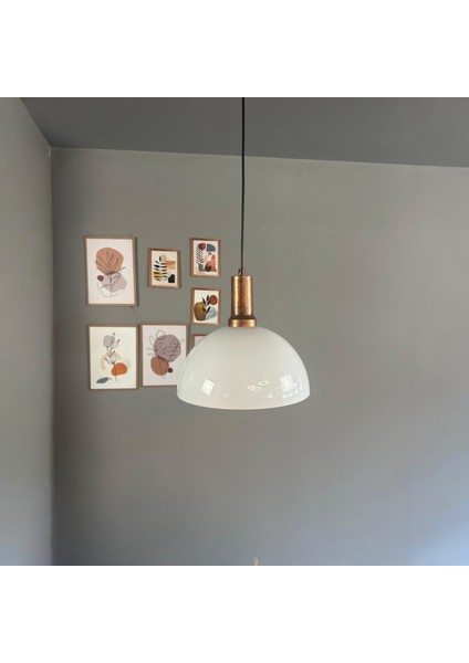 Yimpi Beyaz Avize Patina Fener Başlık Tekli Sarkıt Salon Mutfak Kuaför Cafe Lamba Dekoratif fiyatları