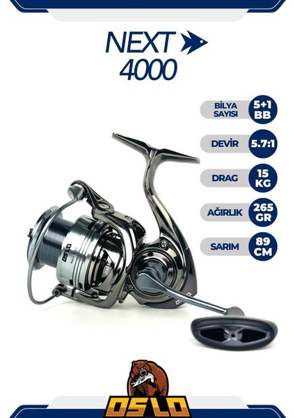 Next 4000 210CM 20-40GR Remixon Double Black Spin Olta Takımı Seti fiyatları