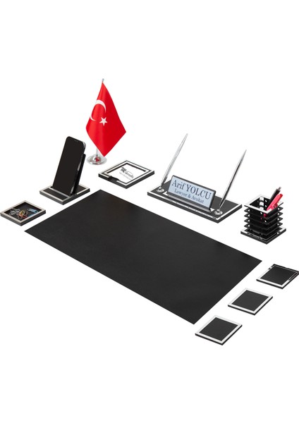 Asel Sümen Takımı 10 Parça Siyah