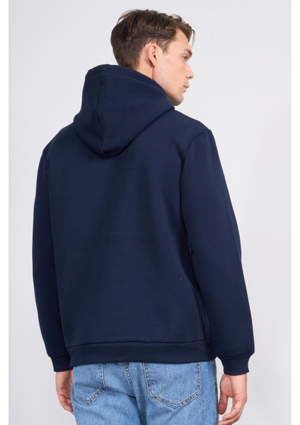 Çetinkaya Chester Polo 4227 3 Iplik Kapüşonlu Baskılı Lacivert Sweatshirt fırsatları