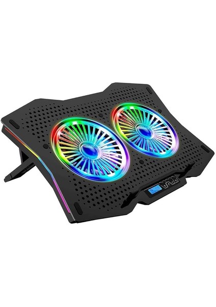 Gt Rgb Gaming Notebook Soğutucu Siyah