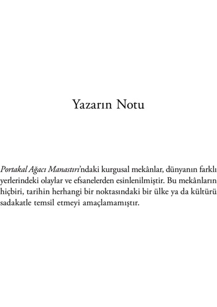 Portakal Ağacı Manastırı - Samantha Shannon modelleri