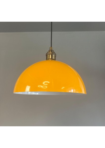 Yimpi Sarı Avize Tekli Sarkıt Lale Başlık Salon Mutfak Kuaför Lamba Dekoratif Aydınlatma Pastane fırsatları