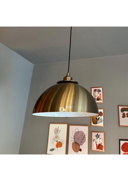 Yimpi Eskitme Avize Tekli Eskitme Ufo Yarım Lale Başlık Sarkıt Salon Dekoratif Aydınlatma Pastane fiyatları