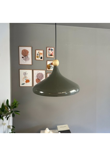 Champion Antrasit Ahşap Boncuk Başlık Tekli Avize Sarkıt Salon Mutfak Butik Lamba Aydınlatma fırsatları