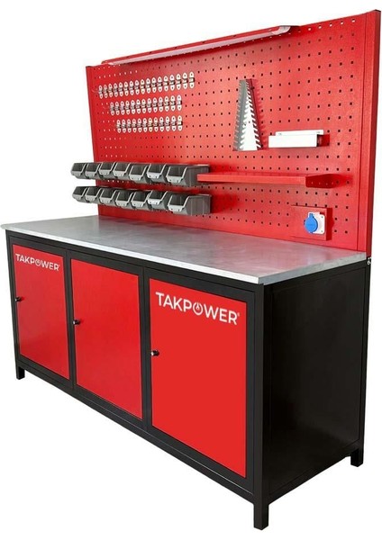 TTR4413 2 Metre Takım Tezgahı 3 Dolaplı modelleri