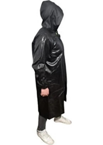 Pardesü Siyah Yağmurluk (5324)
