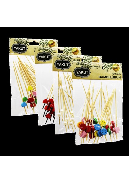 20 Parça Bambu Kokteyl Kürdan 120MM (5324) fiyatları