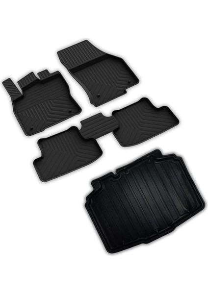 Fabia ile Uyumlu Ferrous 4d Paspas ve 3D Bagaj Havuzu 2021 ve Üstü