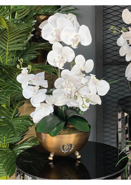 Yapay Orkideli Armalı Antik Vazo fiyatları