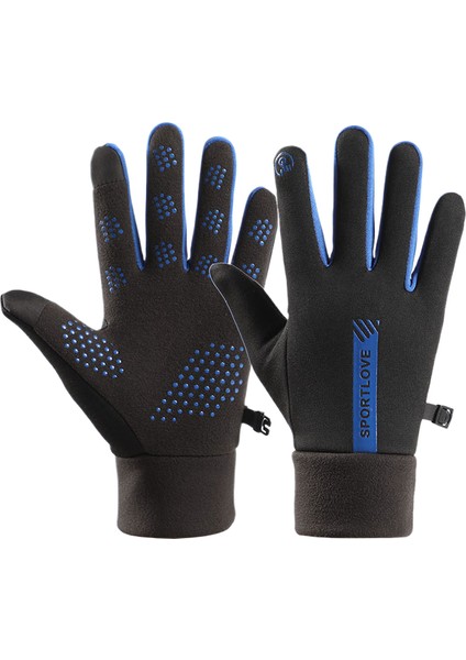 Kışlık Isıtmalı Açık Hava Erkek Kadın Bisikletçilere Yönlendirilen Geçirmez Su Geçirmez Eldiven (Yurt Dışından)