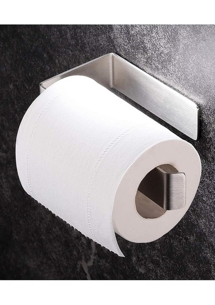 Paslanmaz Çelik Havluluk ve Tuvalet Kağıdı Askısı Set Inox Yapışkanlı Bant Montaj - Vida Yok! fırsatları