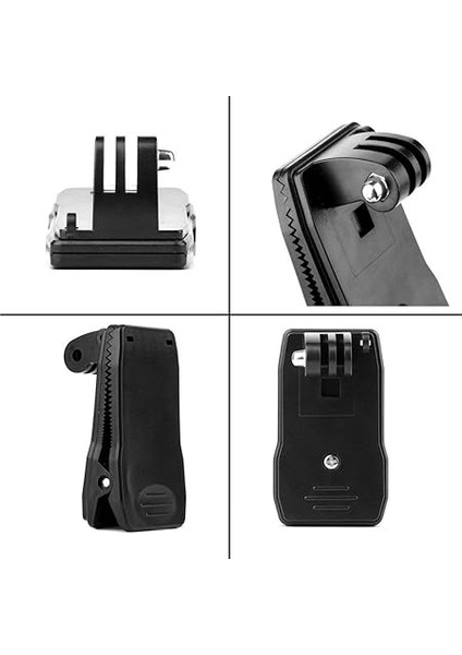 Eyeon 360 Derece Döner Sırt Çantası Tutucu Klips Kelepçe Montaj 3 Yollu Ayarlanabilir Tutma Sapı Sabitleyici Gopro Hero 2018 7 6 5 4 3/session, Xiaomi Yı, Akaso, Campark, Crosstour, Victure Aksesuarı Için fırsatları