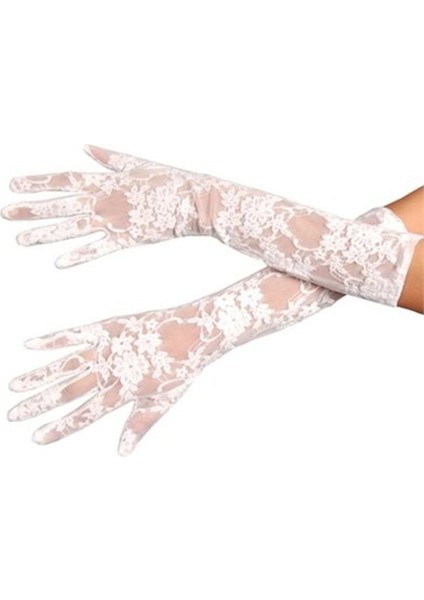 Beyaz Renk Orta Boy Dantelli Eldiven fiyatları