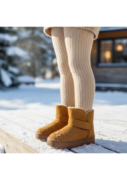 Ortopedik Çocuk Bot Içi Kürklü Bileği Saran Cırtlı Malzemeli Kaydırmaz Ultra Hafif Taban Bot fırsatları