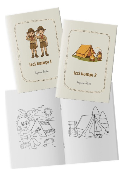 Izci Kampı Boyama Kitabı 2'li Set