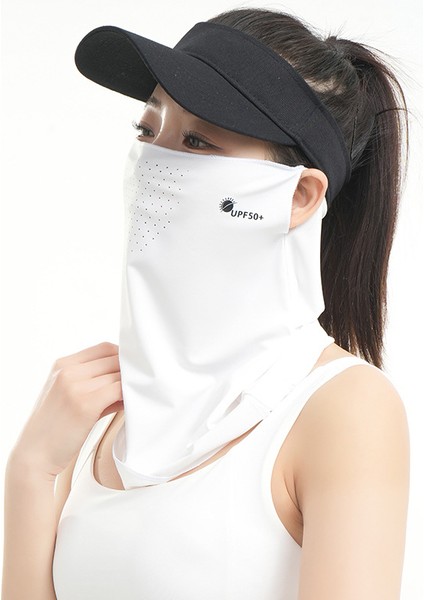 Yaz Kadınlar Uv Korumalı Nefes Alabilir Buz Ipek Asılı Kulak Yüz Havlusu (Yurt Dışından)