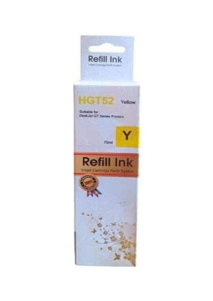 Hp Uyumlu GT52XL (M0H56AE) Sarı Mürekkep (70ML./SISE)