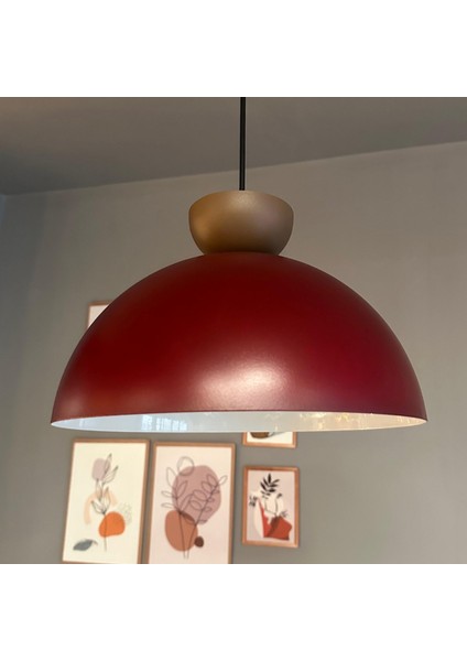 Yimpi Avize Tekli Sarkıt Sütlü Kahve Şapkalı Başlık Salon Kuaför Cafe Dekoratif Aydınlatma Pastane