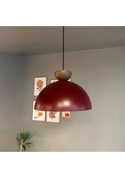 Yimpi Avize Tekli Sarkıt Sütlü Kahve Şapkalı Başlık Salon Kuaför Cafe Dekoratif Aydınlatma Pastane