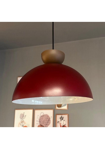 Yimpi Avize Tekli Sarkıt Sütlü Kahve Şapkalı Başlık Salon Kuaför Cafe Dekoratif Aydınlatma Pastane