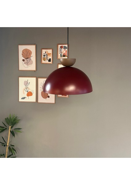 Yimpi Avize Tekli Sarkıt Sütlü Kahve Şapkalı Başlık Salon Kuaför Cafe Dekoratif Aydınlatma Pastane