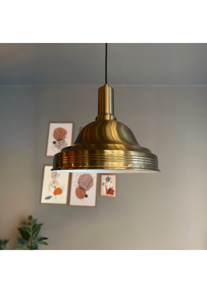 Ulmete Eskitme Fener Başlık Tekli Sarkıt Avize Salon Ofis Otel Restoran Avizeleri Vintage Tasarım