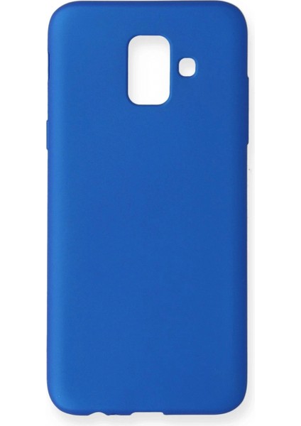 Samsung Galaxy A6 2018 Kılıf First Silikon - Mavi (K95)