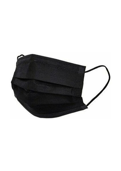 Medikal 50PCS Siyah Cerrahi Yüz Maskesi (5324)