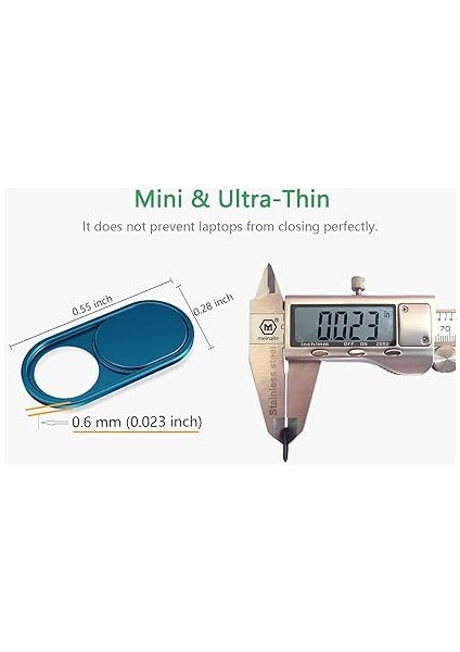 Kamera Kapağı Slayt Ultra Ince, Mavi Web Kamerası Kapağı MacBook Air, Dizüstü Bilgisayar, Imac, Masaüstü, Pc, MacBook Pro, Ipad, iPhone 8/7/6 Için, Gizlilik Web Kamera Koruması [2 Paket] fiyatları