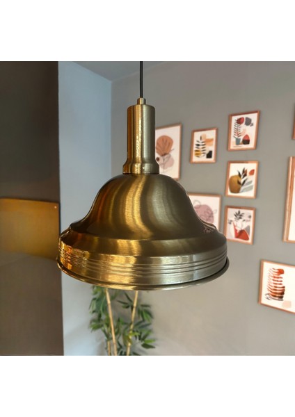 Ulmete Eskitme Fener Başlık Tekli Sarkıt Avize Salon Ofis Otel Restoran Avizeleri Vintage Tasarım