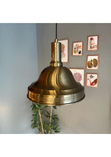 Ulmete Eskitme Fener Başlık Tekli Sarkıt Avize Salon Ofis Otel Restoran Avizeleri Vintage Tasarım