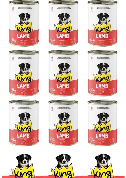 King Maskot Kuzu Etli Yavru Köpek Maması 400 gr (12 Adet)